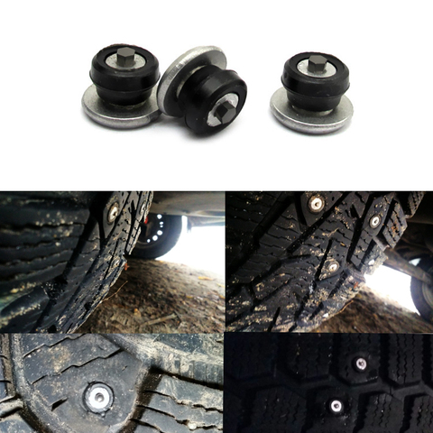 Neumáticos de invierno para coche, clavos de 9mm, clavos de tornillo para nieve, cadenas de nieve, tachuelas para motocicleta, SUV, ATV y camión, novedad ► Foto 1/6