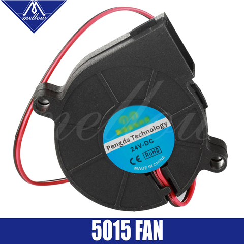 Ventilador de impresora 3D 5015 12V 24V a cojinete de manga sin escobillas ventilador centrífugo para ventilador de refrigeración Reprap i3 DC ventilador Turbo 5015S ► Foto 1/6