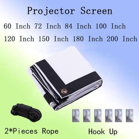 Thinyou-pantalla plegable suave y sencilla para proyector, cortina HD para exteriores de 1,5 pulgadas, 16:9 ► Foto 1/6