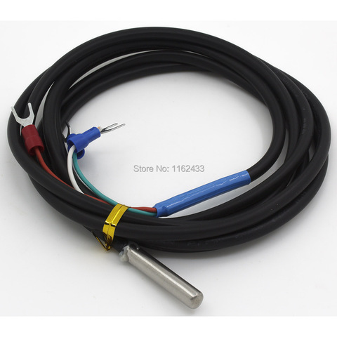 FTARP03 PT100, cable tipo 2m, resistente al agua, varilla de pulido, cabezal de sonda, sensor de temperatura RTD ► Foto 1/1