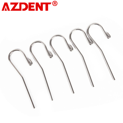 5 unids/pack de acero inoxidable 2mm Dental labio gancho root canal de medición accesorios labio boca gancho localizador ápice herramienta gancho dentista ► Foto 1/5