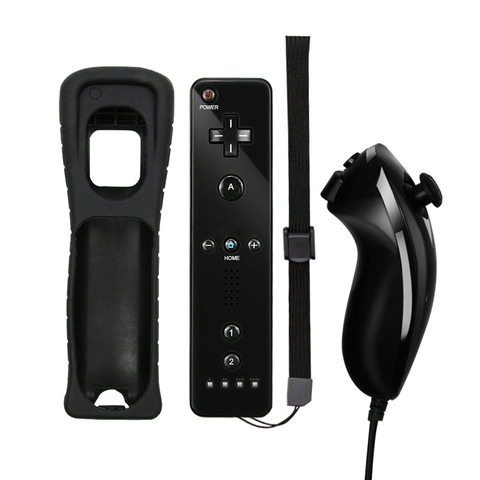 Mando a distancia 2 en 1 para Nintendo Wii, sin movimiento, compatible con Bluetooth, Nunchuck, Joypad ► Foto 1/6