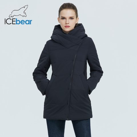 ICEbear-Chaqueta corta cálida a prueba de viento para mujer, parka con diseño de cremallera, ropa de mujer, GWC20508I, otoño 2022 ► Foto 1/6