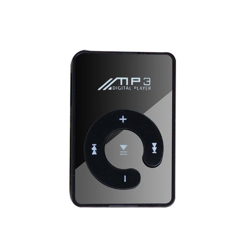 Mini reproductor de MP3 portátil con Clip de espejo compatible con medios musicales Micro SD TF Tarjeta de moda Hifi MP3 para deportes al aire libre ► Foto 1/6