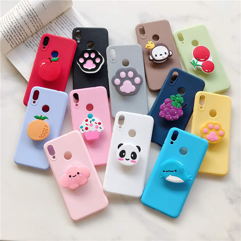 Funda protectora 3D con dibujos animados para Huawei, funda suave con soporte para Huawei Honor 10 Lite 10i 20i View 10 20 8A 8S 8X 9X 9A 9C ► Foto 1/6