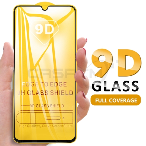 Protector de pantalla de cubierta completa 9D para Samsung Galaxy S21 + S21 Ultra S20 FE 5G A20S A30S A50S A51 A40 A70 A71, cristal templado en S21 + ► Foto 1/6