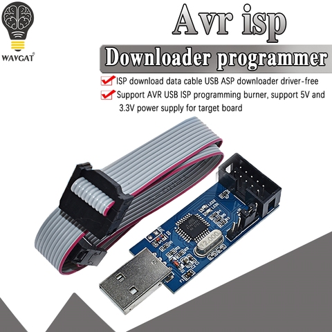 WAVGAT USBASP USBISP AVR programador USB ISP USB ASP ATMEGA8 ATMEGA128 apoyo Win7 64 ► Foto 1/6