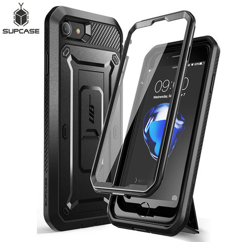 SUPCASE-funda robusta UB Pro para iPhone SE 2022, carcasa con Protector de pantalla incorporado y soporte de apoyo, 7/8 ► Foto 1/6