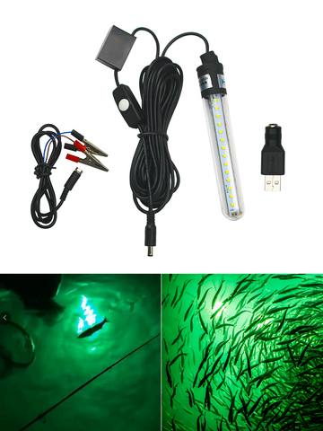 Luz LED para pesca subacuática, cebos con luz, buscador de peces, 12V ► Foto 1/6