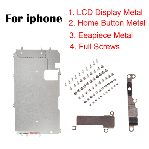 Soporte de pantalla LCD para iPhone 5, 5S, 5C, 6, 7, 8 PLUS, placa de Metal interior, botón de inicio, Metal, pieza de soporte de cubierta de metal ► Foto 1/1