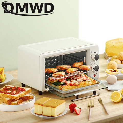 DMWD-horno eléctrico para el hogar, Mini horno multifuncional para panadería, tostadora, galletas, pan, pastel, Pizza, máquina de hornear, 10l, UE ► Foto 1/6