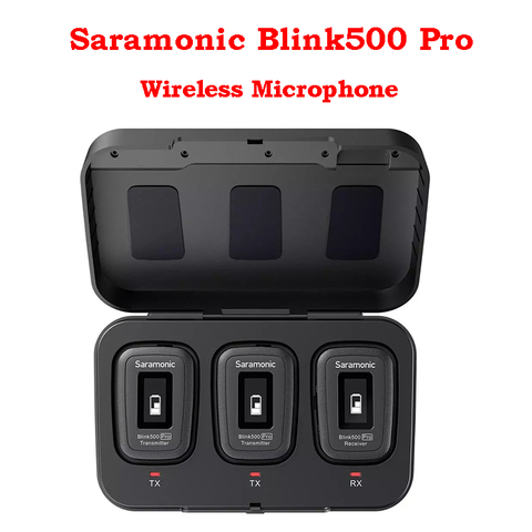 Saramonic Blink500 Pro-micrófono de solapa inalámbrico para cámara DSLR, 500 GB Hz, doble canal, 2,4 Ultracompact ► Foto 1/6