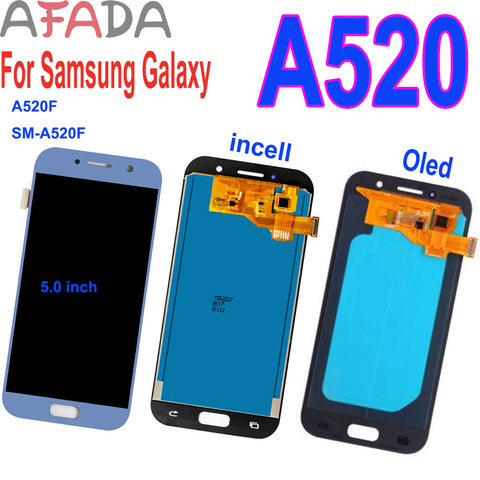 Pantalla LCD AMOLED de 5,0 pulgadas para móvil, piezas de montaje de digitalizador de pantalla táctil para Samsung Galaxy A5 2017, A520, A520F, SM-A520F ► Foto 1/6