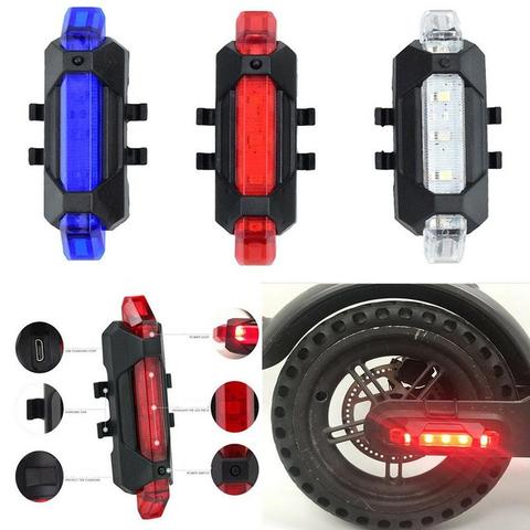 Linterna de tira LED de advertencia para bicicleta, lámpara de barra para piezas de seguridad eléctricas XIAOMI, luz de Vespa decorativa colorida para ciclismo nocturno ► Foto 1/6