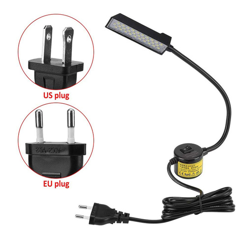 Lámpara de luz para máquina de coser, Base magnética de 30/15leds, 110-265V, enchufe de EE. UU./UE, para trabajo de torno de prensa de taladro ► Foto 1/6