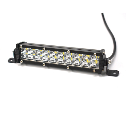 ECAHAYAKU-Barra de luz Led ultradelgada de 7 pulgadas, doble hilera, 60W, 6000K, 12V, para coches todoterreno, SUV, UTE, camionetas 4x4, 1 Uds. ► Foto 1/6