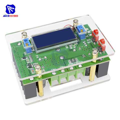 Diymore CC/CV ajustable DC-DC DC 10-60V a DC 10-32V 10A convertidor Buck de reducción de módulo de fuente de alimentación LCD pantalla con el caso ► Foto 1/6