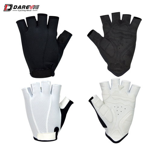 DAREVIE-guantes de ciclismo ligeros y suaves, medio dedo, transpirables, a prueba de golpes, para bicicleta transpirable ciclismo ► Foto 1/6