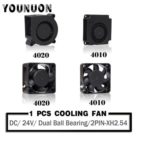 VENTILADOR DE DOBLE bola Axial sin escobillas para impresora 3D, ventilador de refrigeración de CC de 24V, 40mm x 20mm, 40mm x 10mm y 40mm ► Foto 1/5