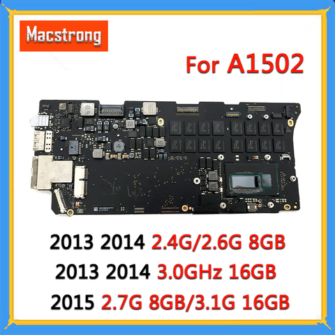 Placa base probada para MacBook Pro, dispositivo lógico A1502 con i5, retina de 13 pulgadas, 2,7 G, 8GB, 3,1G, 16GB, 820-3476-A, 820-4924-A, 2013, 2014, 2015 ► Foto 1/5