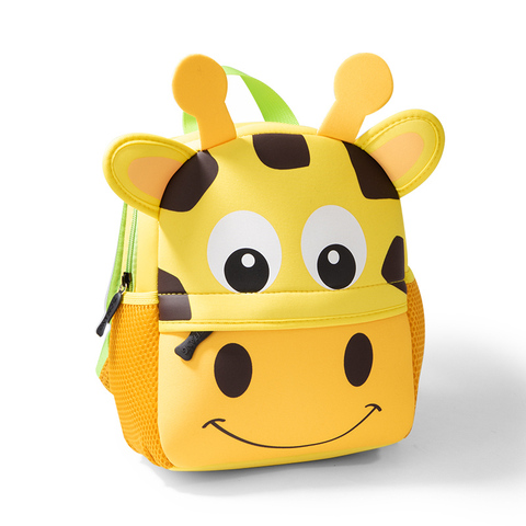 Mochila de neopreno con diseño de jirafa 3D para niños, morral escolar para niños pequeños, bolso para guardería de caricatura, 2022 ► Foto 1/6