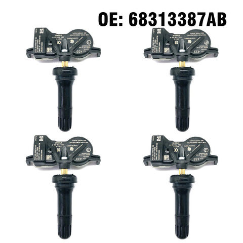 4 Uds Monitor de presión de neumáticos TPMS sistema 433 MHZ de 68313387AB para Jeep renegado para Chrysler 200 Pacifica 2016 de 2017 a 2022 ► Foto 1/4