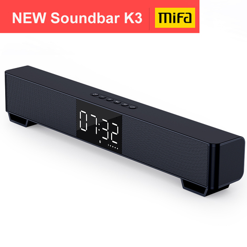 Mifa-Barra de sonido K3 con Bluetooth 5,0, 2 sonidos inalámbrico con altavoz estéreo, pantalla Digital grande, compatible con TWS ► Foto 1/6