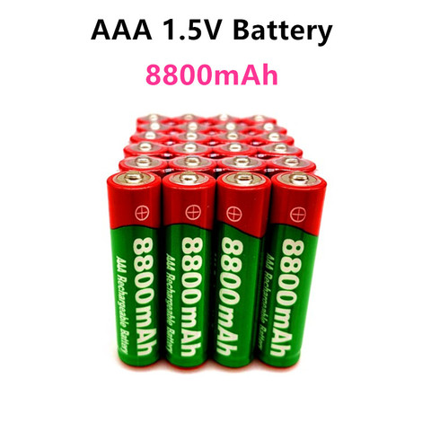 Pilas recargables alcalinas para juguetes, baterías recargables AAA de 2022 V, 1,5 mah, 8800 V, envío gratis, 1,5 ► Foto 1/4