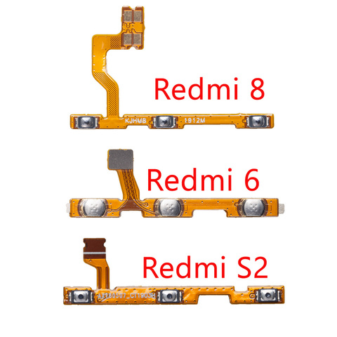 Botón de encendido y APAGADO para XiaoMi Redmi 6, 8, S2, interruptor de volumen, Control de teclas, cinta de Cable flexible ► Foto 1/4