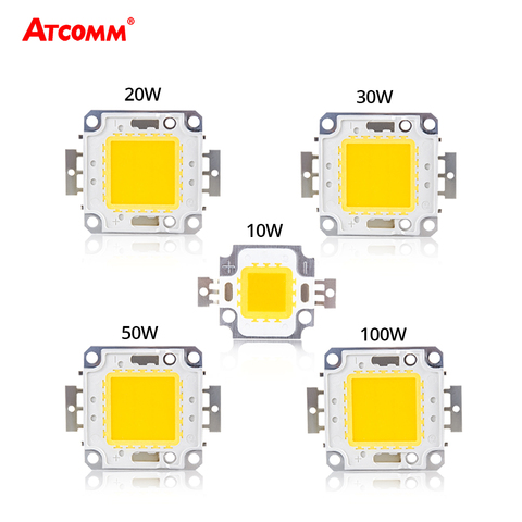 COB luz LED de 12V 12V 30V 10W 20W 30W 50W 100W de alta potencia LED integrado lámpara de Chip de matriz Spotlight Square reflector ► Foto 1/6