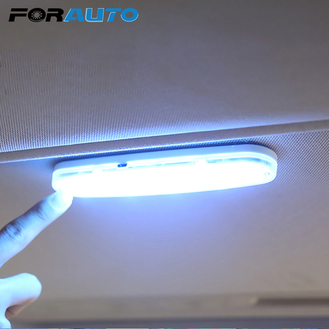 FORAUTO-luz de lectura Interior de coche, domo de carga USB, lámpara de techo Interior para vehículo, lámpara de imán de techo, estilismo para coche ► Foto 1/6