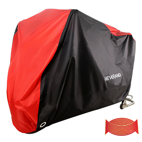 Estilo rojo 190T impermeable a prueba de lluvia Uv polvo de la motocicleta cubre al aire libre de interior moto Scooter motores de la suciedad bicicleta M L XL XXL XXXL D35 ► Foto 1/5