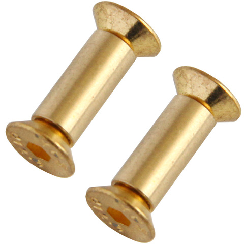 Tornillo de latón para Cuchillo de remaches, 2 uds., cerradura de mango, bricolaje, placa de Material de cuchillo, tornillos de cabeza hexagonal plana ► Foto 1/6