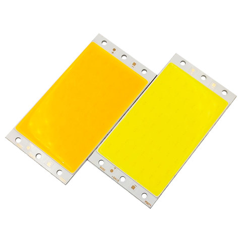 Panel de luz LED COB, lámpara de 94x50mm, 15W, CC de 12V, luz cálida, ultra fría, blanca, azul, roja, verde, Chip cob, matriz, bombilla LED DC12V ► Foto 1/6