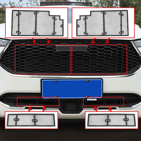 Hivotd-rejilla frontal para coche Haval F7, F7X, 2022, 2022, 2022, accesorios, mosquitera, inserto, cubiertas de decoración de malla, estilo de coche ► Foto 1/6