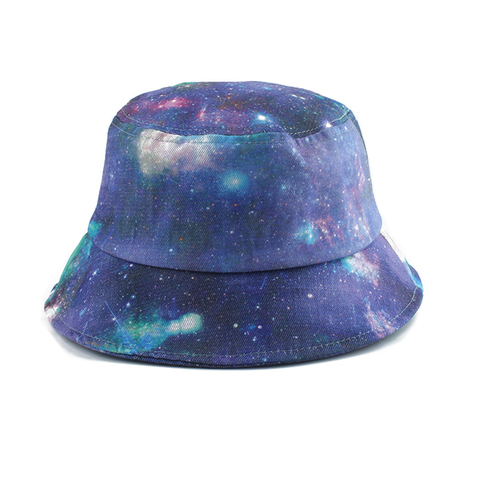 Sombrero de pescador con estampado de galaxia y estrellas para hombre y mujer, gorra de pescador con estampado de galaxia y estrellas, protección solar, estilo panamá, 2022 ► Foto 1/6