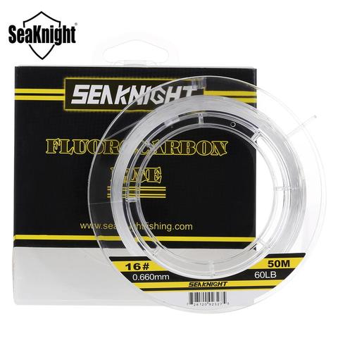 SeaKnight 50M 100M 100% Japón Material 3-LB líneas de pesca de fluorocarbono línea de mosca de fibra de carbono pesca ► Foto 1/6