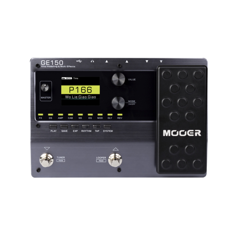 MOOER-Pedal de guitarra GE150, procesador de múltiples efectos Looper(80s), amplificador de tubo Digital, 9 tipos de efectos, 55 AMP, modelos FUNCIÓN DE OTG ► Foto 1/6