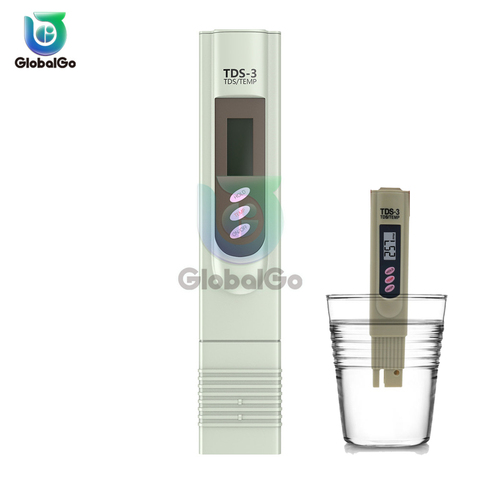 TDS-3 pluma portátil Digital medidor de agua Filtro de medición de agua calidad pureza Monitor PH TDS Sensor de temperatura del medidor ► Foto 1/6