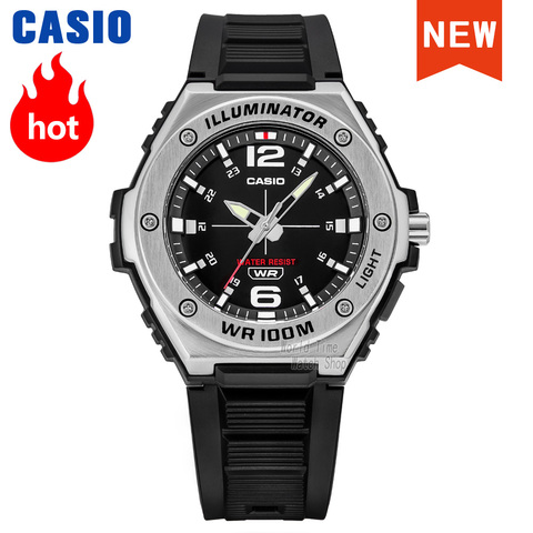 Casio-reloj para hombre, conjunto de lujo, 100m, resistente al agua, militar, de pulsera, deportivo, neutral, MWA-100H-1A ► Foto 1/6