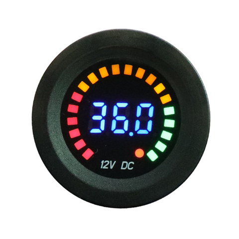 Voltímetro Digital de 5V-36V CC para coche, Panel LED Universal para motocicleta y barco, Monitor con indicador de voltaje, accesorios para coche ► Foto 1/6