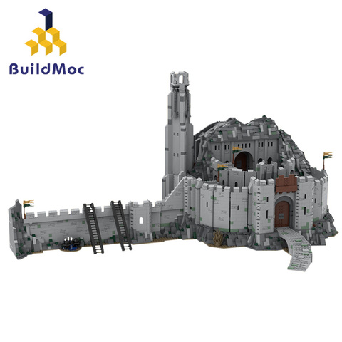 Buildmoc-castillo Medieval de la fortaleza de la guerra, juguete de bloques de construcción a escala UCS profunda de Helm ► Foto 1/1