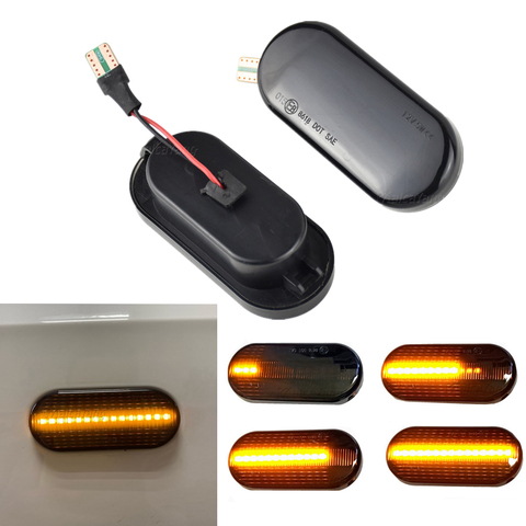 Lado marcador Led dinámica de señal de vuelta de luz intermitente del indicador intermitente para Ford C-Max Fiesta se MK2 fusión Galaxy para VW Polo ► Foto 1/6