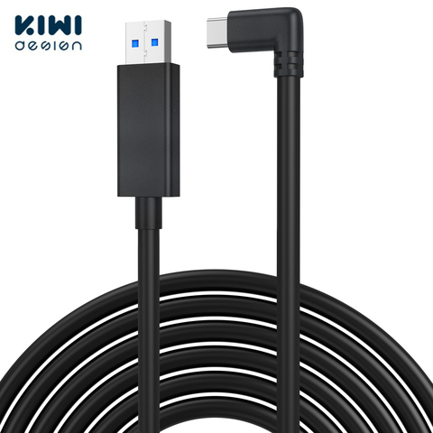 KIWI design-cable USB 3,0 a tipo C Quest Link, actualizado, 16 pies (5M), transferencia de datos de alta velocidad para Oculus Quest/ Quest 2 ► Foto 1/6