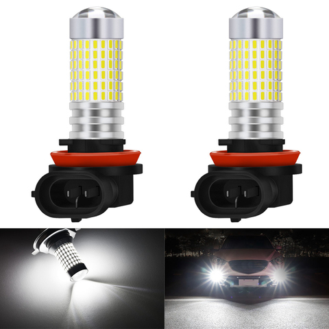 Luces antiniebla H8 H9 H11 9005 9006 para Hyundai Tucson 2017 Creta Kona IX35 Kia Rio 3 4 K2 K5 KX5, bombilla Led para lámpara de coche, 2 uds. ► Foto 1/6