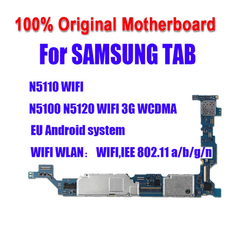 100% probado placa base 16GB desbloqueado para Samsung Galaxy N5100 / N5110 N5120 placa base con Chips placa lógica sistema Android ► Foto 1/2