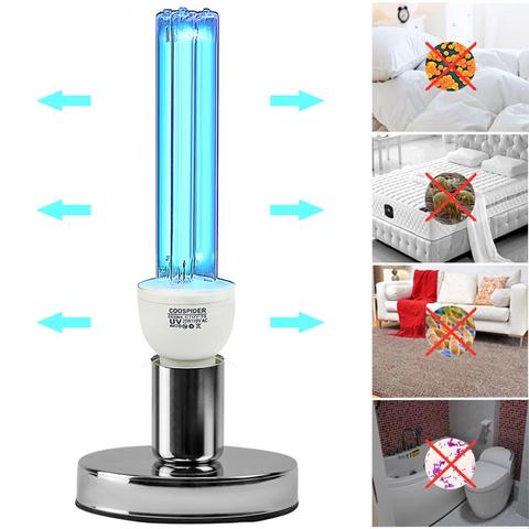 Cuarzo UVC germicida esterilización CFL ozono bulbo de lámpara de luz ultravioleta E27 base para desinfectar bacteriana matar los ácaros desodorante ► Foto 1/6