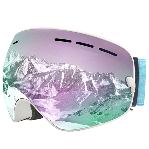 MAXJULI-Gafas de esquí, lentes intercambiables, prémium para nieve ► Foto 1/6