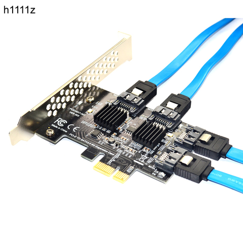 Adaptador de puerto SATA H1111Z Añadir en la tarjeta SATA3 PCI-E/PCIE/PCI Express SATA 3, multiplicador de tarjeta SATA/expansión PCI E PCIE x1 ► Foto 1/6