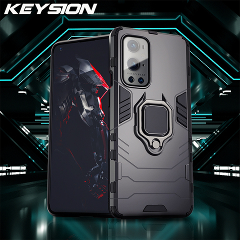 KEYSION a prueba de choques de la armadura caso para Oneplus 9 9 Pro 8 Pro 8T 7T 6T 7 Pro soporte para teléfono para Oneplus Nord N10 5G N100 ► Foto 1/6